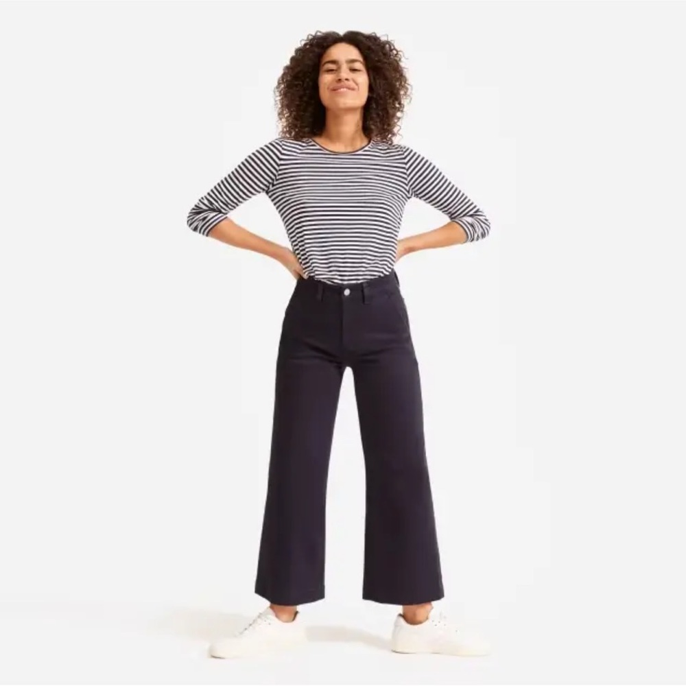 Everlane cropped wide leg pants